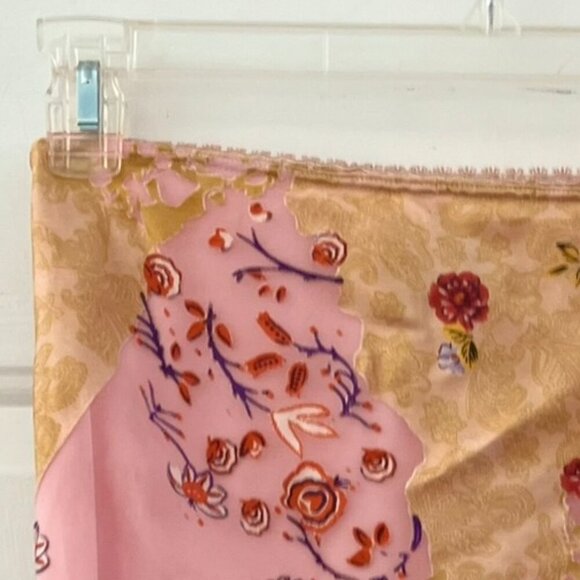 Betsy & Babs Y2K Floral Lined Oriental Style Mini Festival Peplum  Skirt Sz Sm - Picture 5 of 9